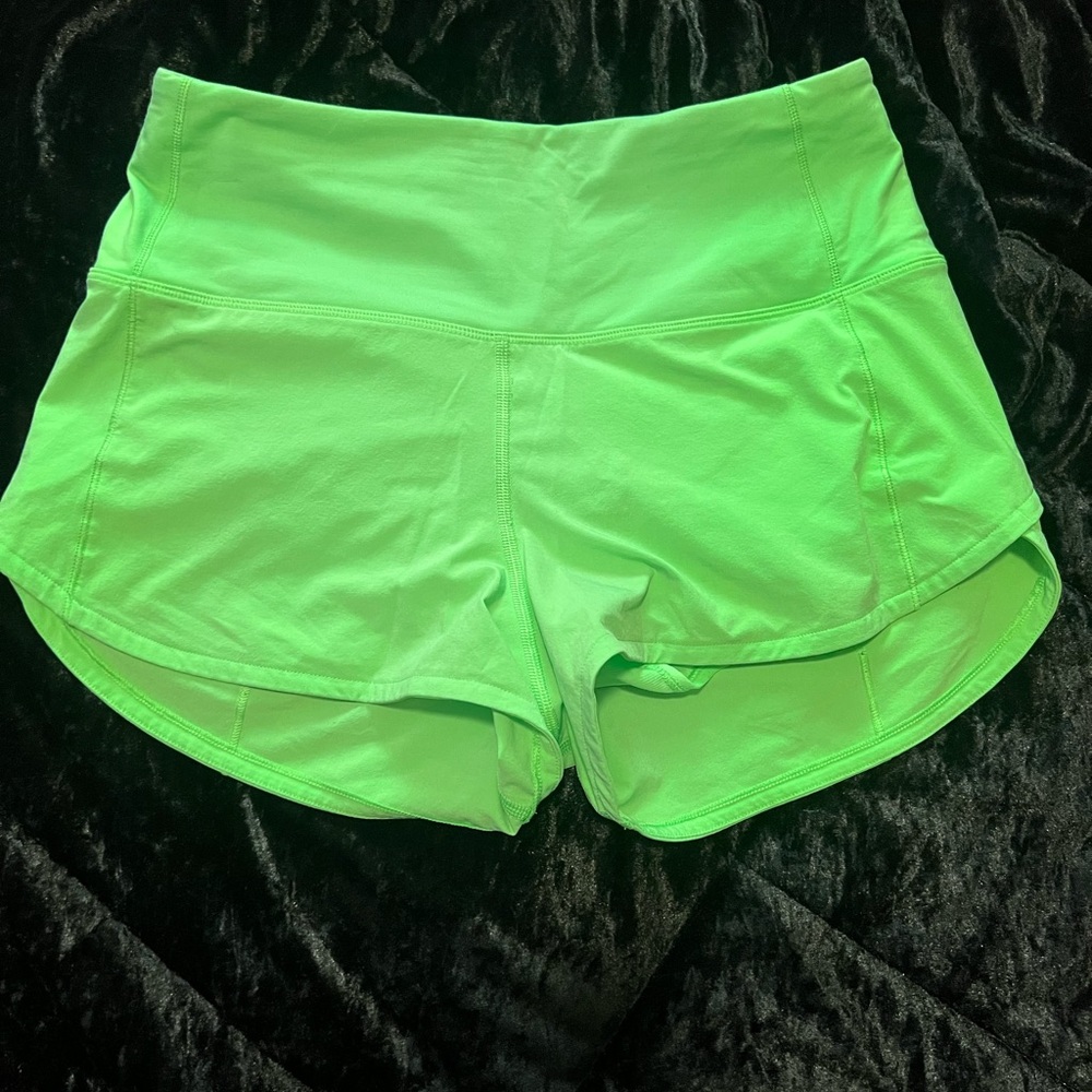 Neon green lululemon speed ups